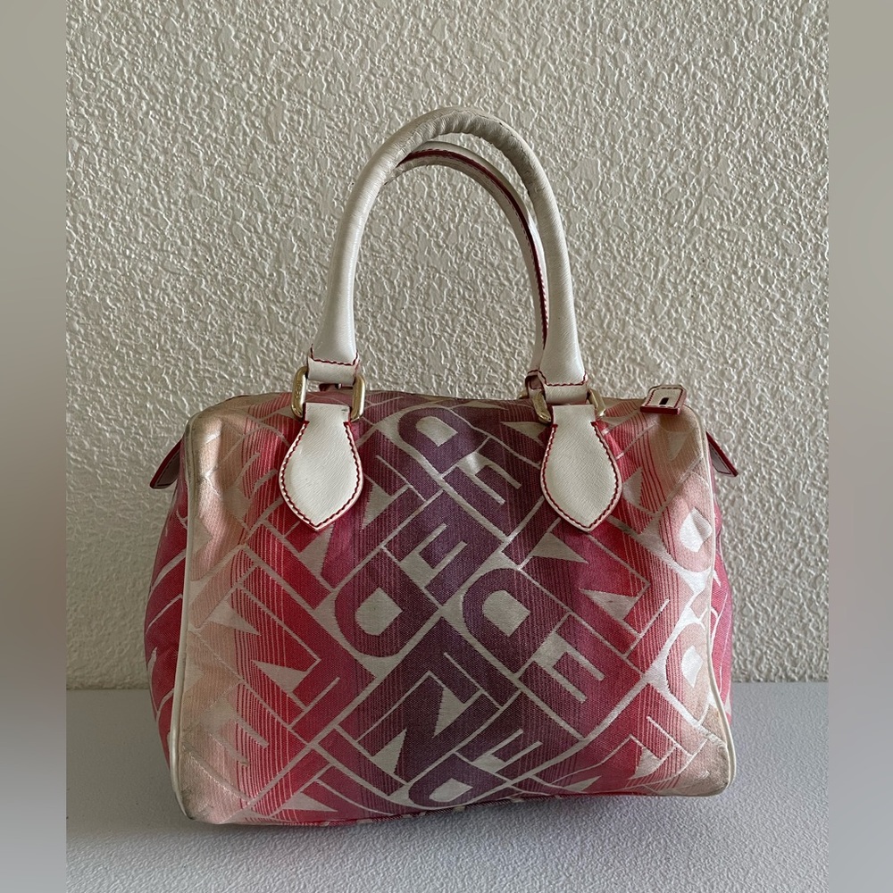 Fendi Pink and Cream Gradient Satchel